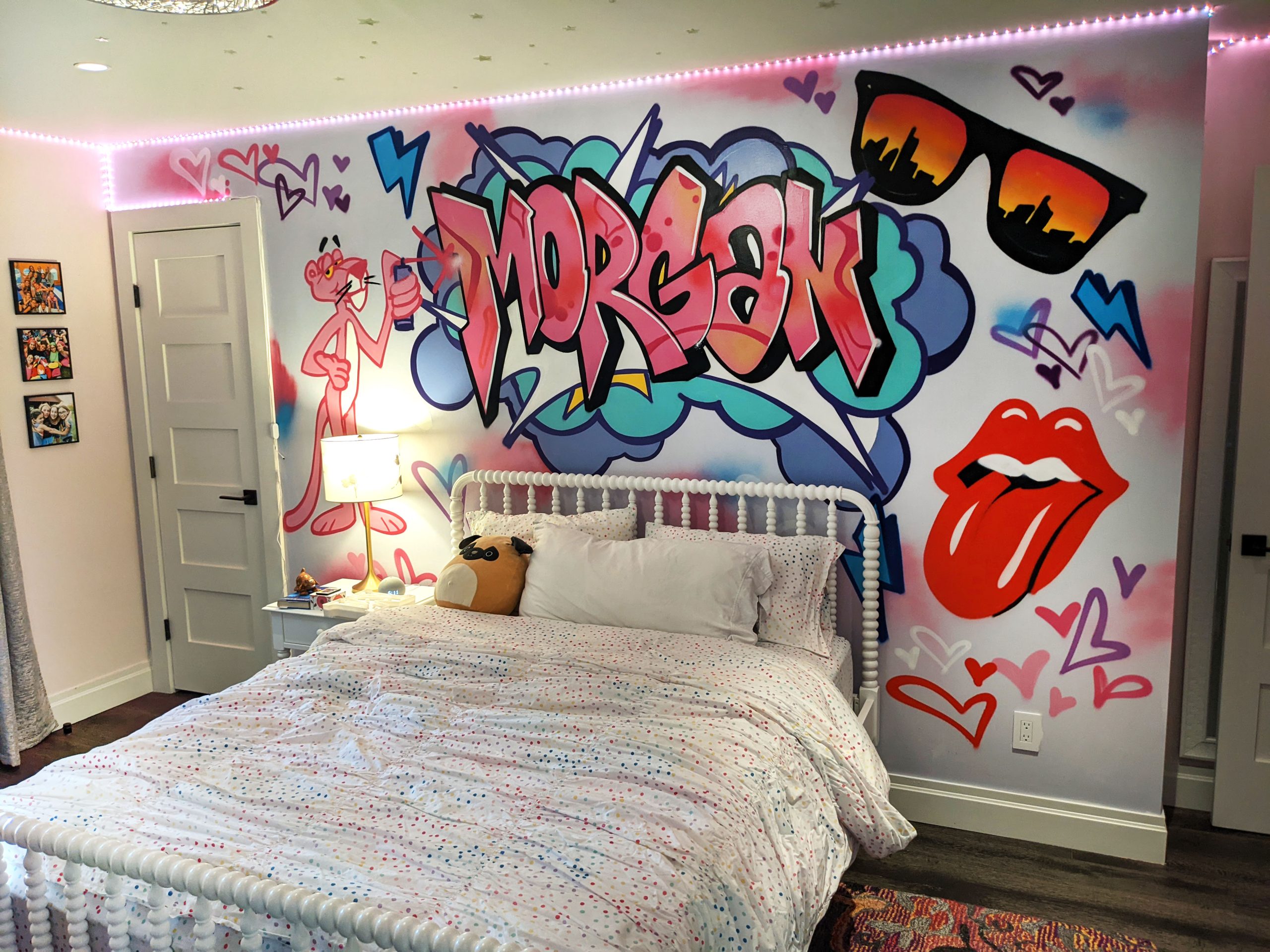 Pink Panther Bedroom Graffiti – Intelligent Graffiti